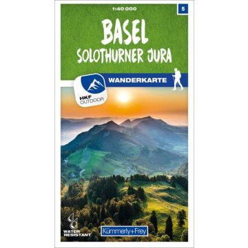 Carte pédestre 5 Basel Solothurner Jura 1:40 000 / Kümmerly & Frey