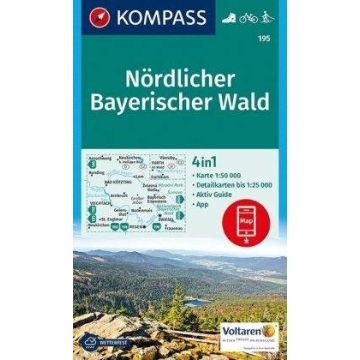 Wanderkarte Kompass 195 Nördl. Bayerischer Wald