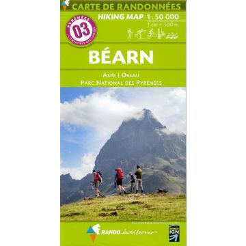 Carte de randonnée Pyrénées 3 Béarn 1:50 000 / Rando Edition