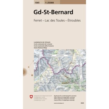 1365 Gd-St-Bernard 1:25 000 / Swisstopo