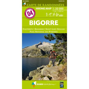 Carte de randonnée Pyrénées 4 Bigorre 1:50 000 / Rando Ed.