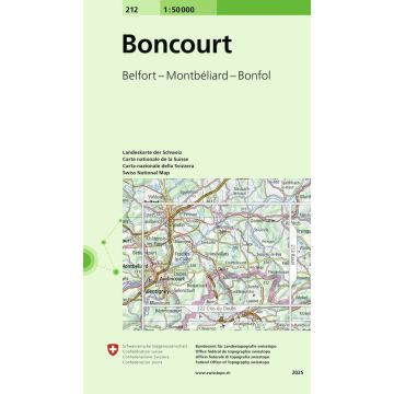212 Boncourt 1:50 000 / Swisstopo