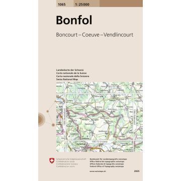 1065 Bonfol 1:25 000 / Swisstopo
