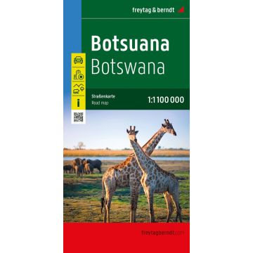 Strassenkarte Botsuana Botswana 1:1.1 Mio. / Freytag & Berndt