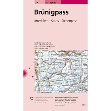 37 Brünigpass 1:100 000 / Swisstopo