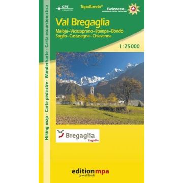 Carte de randonnée Val Bregaglia 1:25 000 / Edition MPA