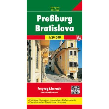 Plan de ville Bratislava 1:20 000 / Freytag & Berndt