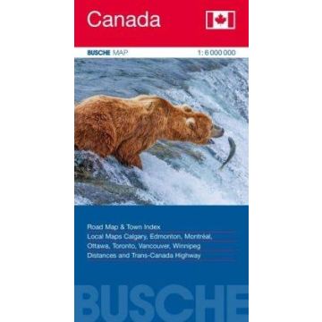Strassenkarte Canada Kanada 1:6 Mio. / Busche Map