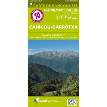 Carte de randonnée Pyrénées 10 Canigou Garrotxa 1:50 000 / Rando Edition