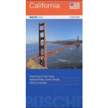 Strassenkarte California 1: 800 000 / Busche Map