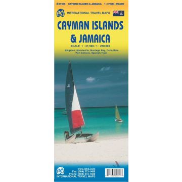 Strassenkarte Cayman Islands 1:37 500 / Jamaica 1:250 000 / ITMB