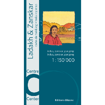 Trekking Map Ladakh Zanskar Centre 1:150 000 / Olizane