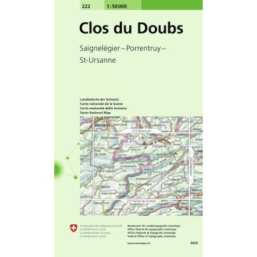 222 Clos du Doubs 1:50 000 / Swisstopo