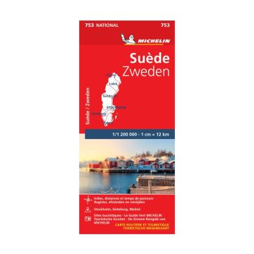 Strassenkarte Michelin 753 Schweden 1:1 200 000