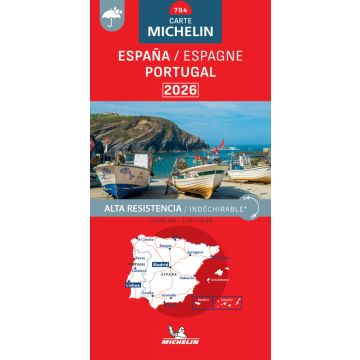 Carte routière Michelin 794 Espagne Portugal 1:1 Mio. indéchirable