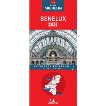 Carte routière Michelin 714 Benelux 1:400 000 