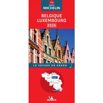 Carte routière Michelin 716 Belgique Luxembourg 1:350 000
