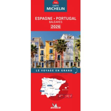 Carte routière Michelin 734 Espagne Portugal 1:1 Mio.