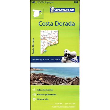 Carte routière Michelin 148 Costa Dorada 1:150 000