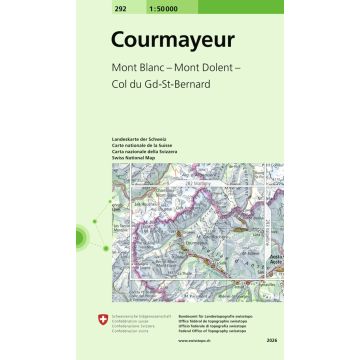 292 Courmayeur 1:50 000 / Swisstopo