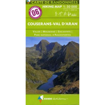 Carte de randonnée Pyrénées 6 Couserans Val d'Aran 1:50 000 / Rando Edition