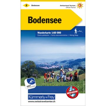 Wanderkarte 2 Bodensee 1:60 000 / Kümmerly & Frey
