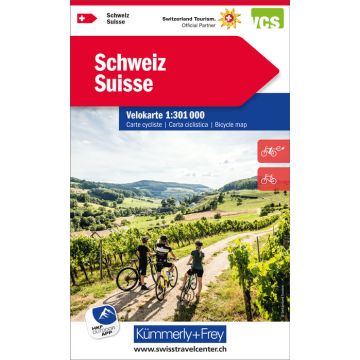 Velokarte Schweiz 1:301'000