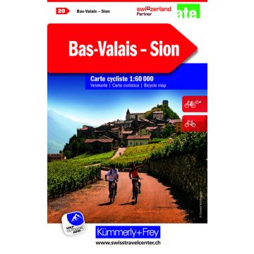 Velokarte Unterwallis Sion (20) 1:60'000