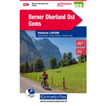 Velokarte Berner Oberland Ost Goms (22) 1:60'000