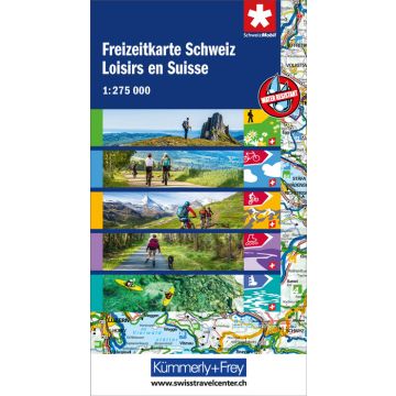 Carte des loisirs en Suisse 1:275 000 / Kümmerly & Frey