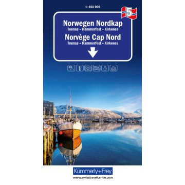 Carte routière Norvège 5 Norvège du Nord Tromso - Nordkapp - Kirkenes 1:400 000 / Kümmerly & Frey