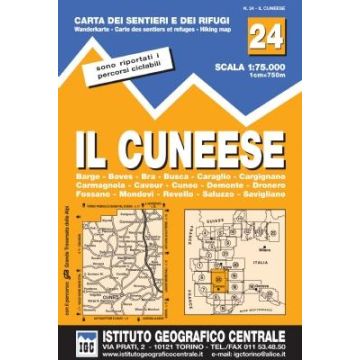 Wanderkarte IGC 24 Il Cuneese 1:75 000 