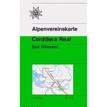 Carte de randonnée DAV 0/9 Cordillera Real Süd (Illimani) 1:50 000