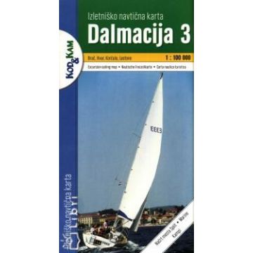 Topographische Karte Dalmatien Dalmacija 3 1:100 000 / Geodetski