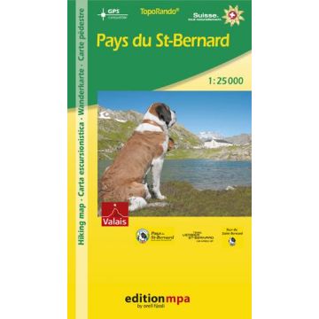 Wanderkarte Pays du St-Bernard 1:25 000 / MPA