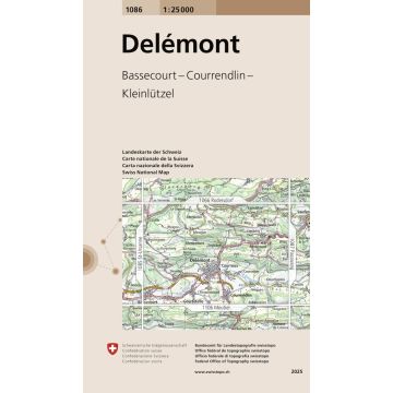 1086 Delémont 1:25 000 / Swisstopo