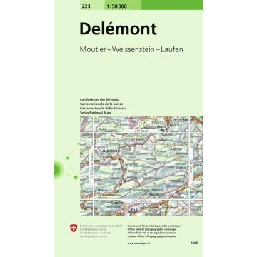223 Delémont 1:50 000 / Swisstopo