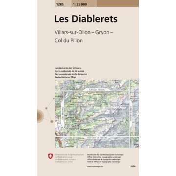 1285 Les Diablerets 1:25 000 / Swisstopo