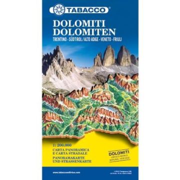 Carte routière Dolomiti Lago di Garda 1:200 000 / Tabacco