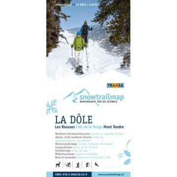 Wintersportkarte La Dôle Snow Trail Map 30 La Dole Snowtrailmap