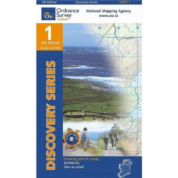 Topografische Karte OS Ireland 01 Donegal 1:50 000