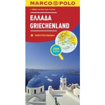 Carte routière Grèce 1:800 000 / Marco Polo