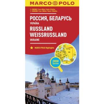 Carte routière Russie Biélorussie Ukraine 1:2 Mio / Marco Polo