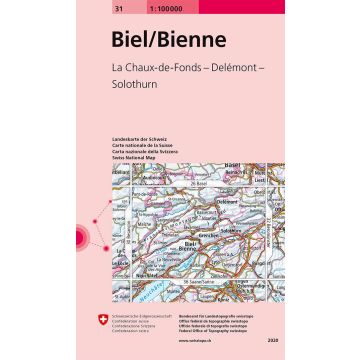 31 Biel Bienne 1:100 000 / Swisstopo