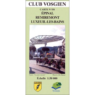 Carte de randonnée Epinal Remiremont 1:50 000 / Club Vosgien 5/8 