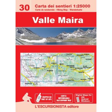 Carte de randonnée Valle Maira 1:25 000 / Escursionista 30