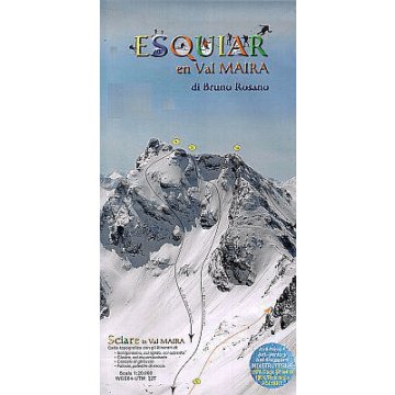 Wintersportkarte Esquiar Val Maira Skikarte Val