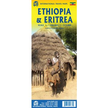 Strassenkarte Ethiopia 1:1,9 Mio. / Eritrea 1:915 000 / ITMB