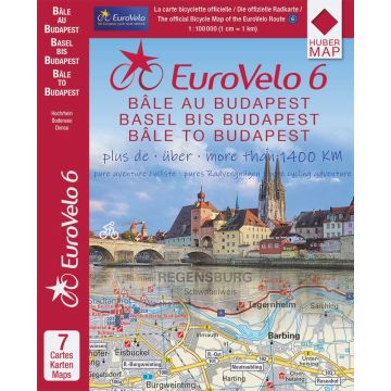 Donau-Radweg (Eurovelo 6) Basel -  Budapest 1:100 000 (Kartenset)