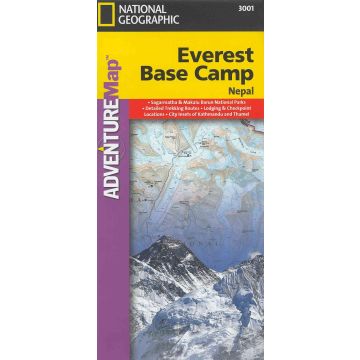 Trekking Map Everest Base Camp (Nepal) 1:50 000 / National Geographic